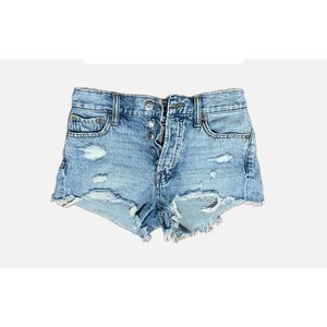 Distressed boyfriend XXS Denim Cut Up JEAN Y2K Shorts